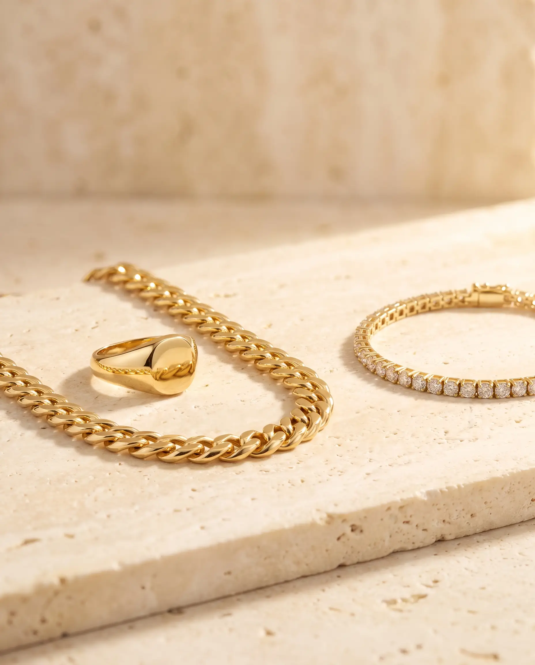 Unreal Gems — iced Cuban chains, tennis sets, pendants and watches